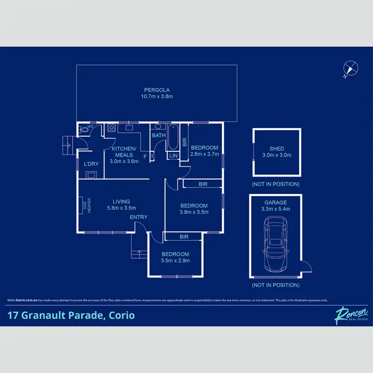 Floorplan of Homely house listing, 17 Granault Parade, Corio VIC 3214