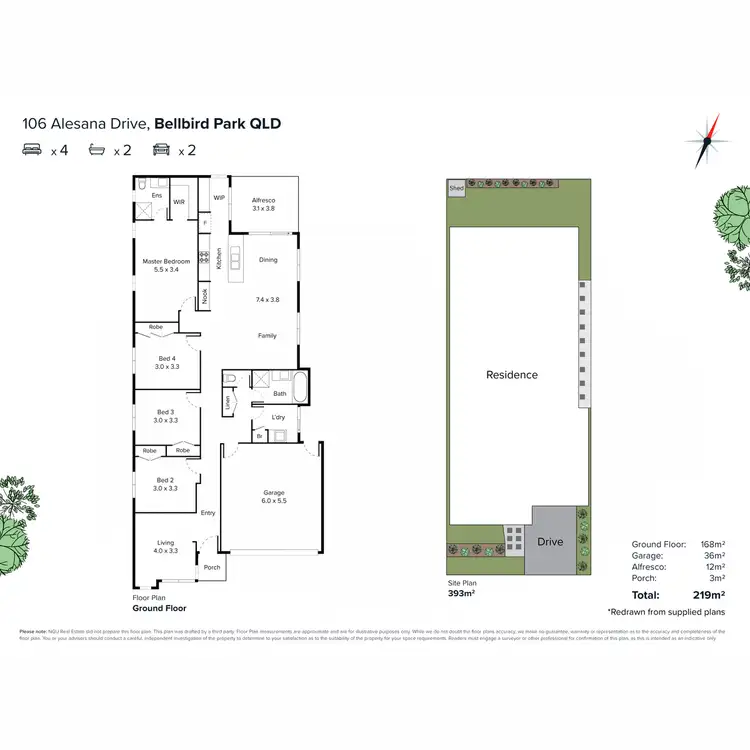 Floorplan of Homely house listing, 106 Alesana Drive, Bellbird Park QLD 4300