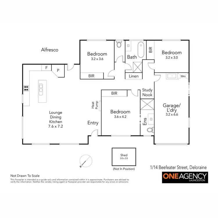 Floorplan of Homely house listing, 1/14 Beefeater Street, Deloraine TAS 7304