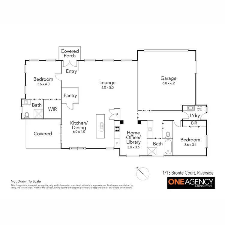 Floorplan of Homely house listing, 1/13 Bronte Court, Riverside TAS 7250