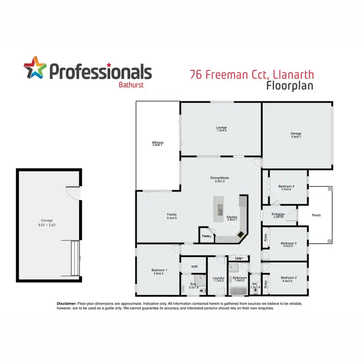 Floorplan of Homely house listing, 76 Freeman Circuit, Llanarth NSW 2795