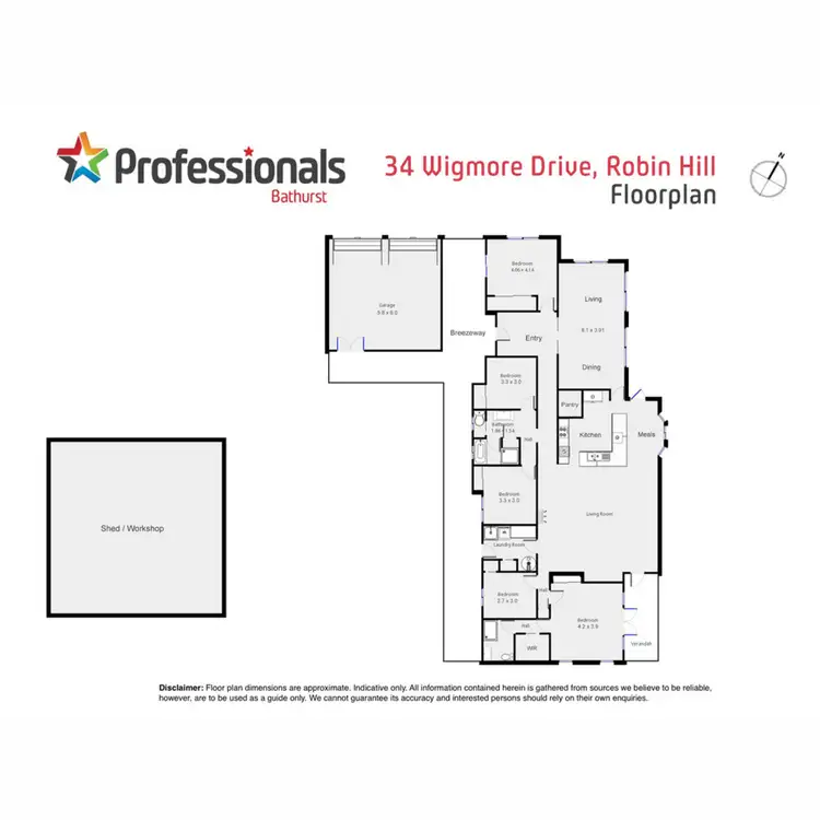 Floorplan of Homely house listing, 34 Wigmore Drive, Robin Hill NSW 2795