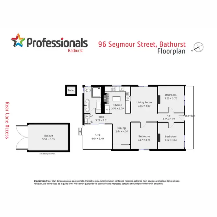 Floorplan of Homely house listing, 96 Seymour Street, Bathurst NSW 2795