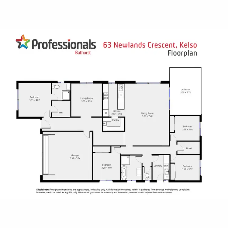 Floorplan of Homely house listing, 63 Newlands Crescent, Kelso NSW 2795