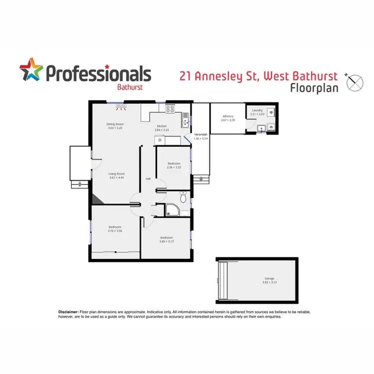 Floorplan of Homely house listing, 21 Annesley Street, West Bathurst NSW 2795