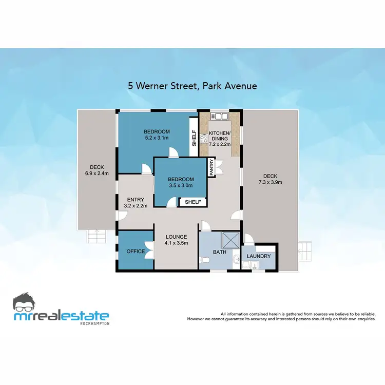 Floorplan of Homely house listing, 5 Werner Street, Park Avenue QLD 4701
