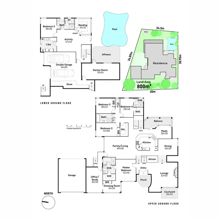 Floorplan of Homely house listing, 3 The Grove, Churchlands WA 6018