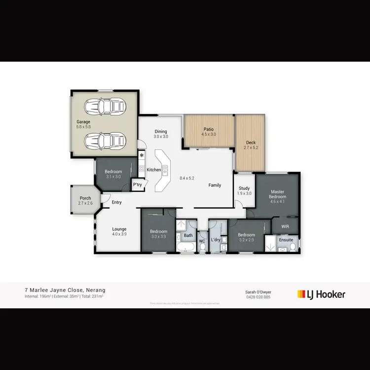 Floorplan of Homely house listing, 7 Marlee Jayne Close, Nerang QLD 4211