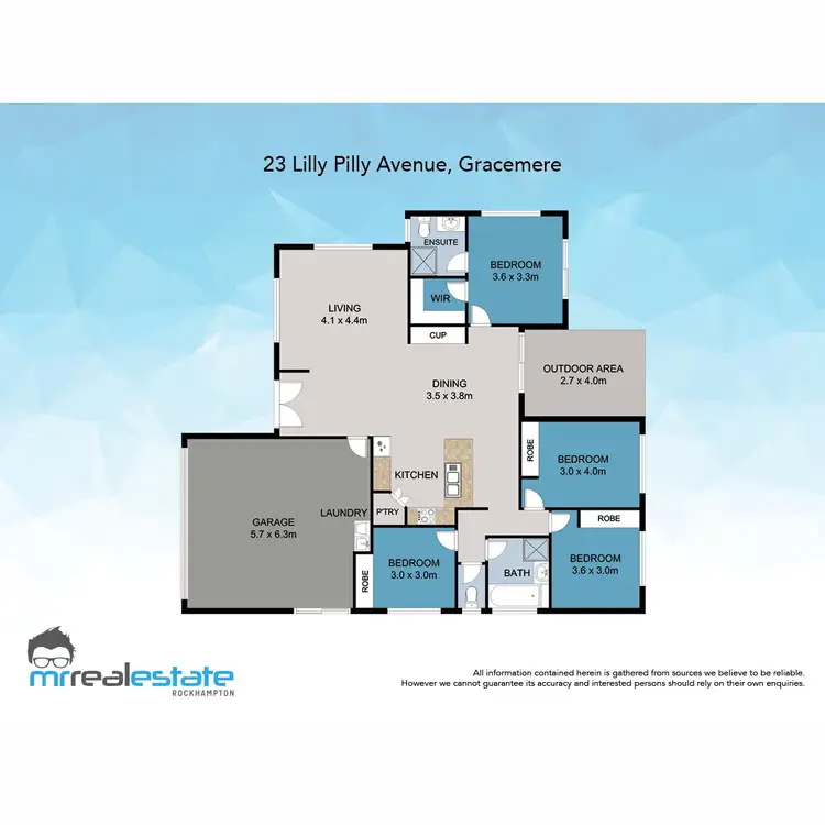 Floorplan of Homely house listing, 23 Lillypilly Avenue, Gracemere QLD 4702