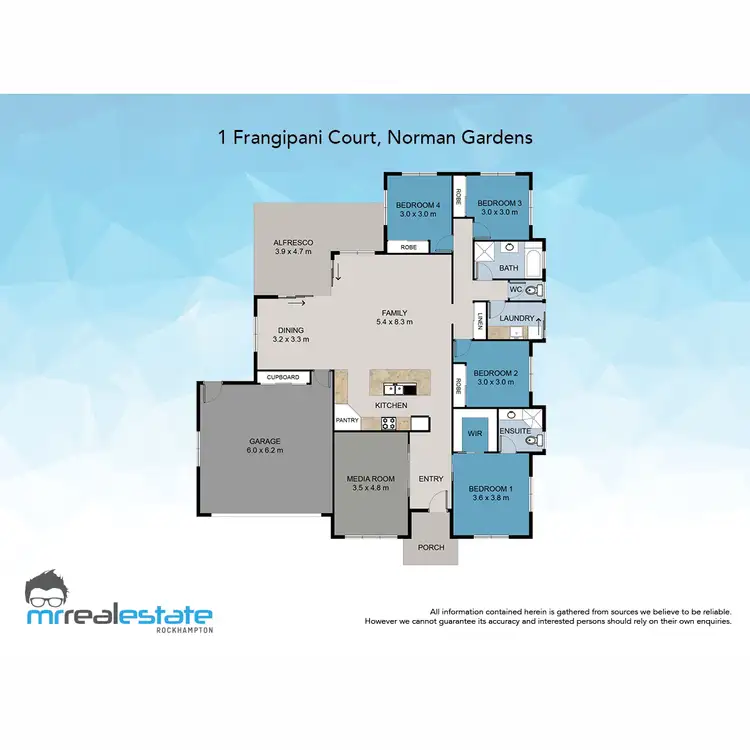 Floorplan of Homely house listing, 1 Frangipani Court, Norman Gardens QLD 4701