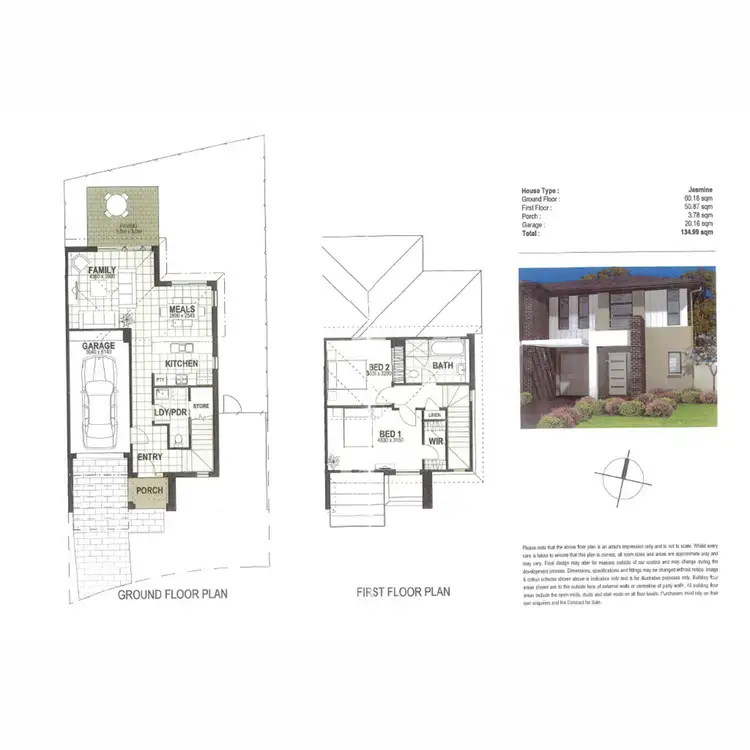 Floorplan of Homely semi-detached listing, 19 Well Street, The Ponds NSW 2769