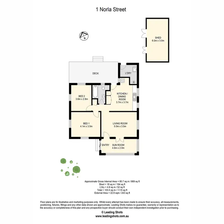 Floorplan of Homely house listing, 1 Norla Street, Chermside QLD 4032
