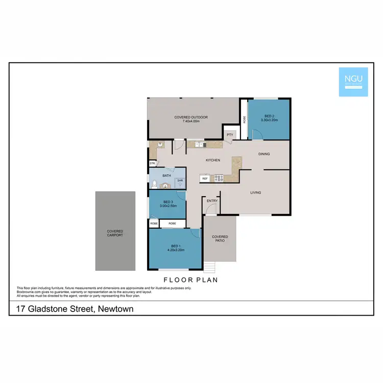 Floorplan of Homely house listing, 17 Gladstone Street, Newtown QLD 4350