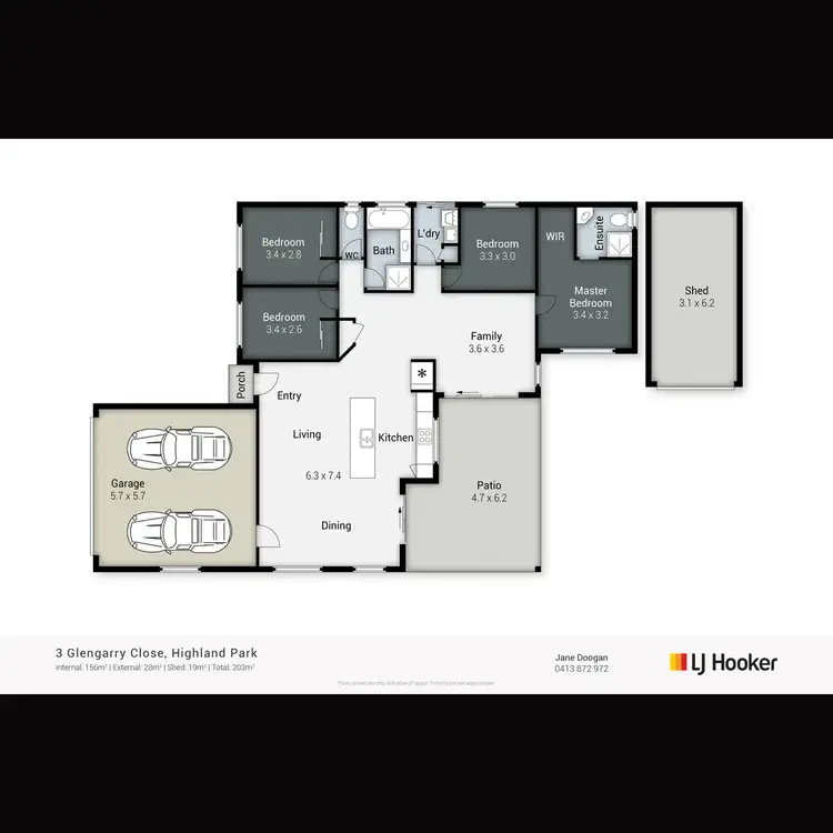 Floorplan of Homely house listing, 3 Glengarry Close, Highland Park QLD 4211
