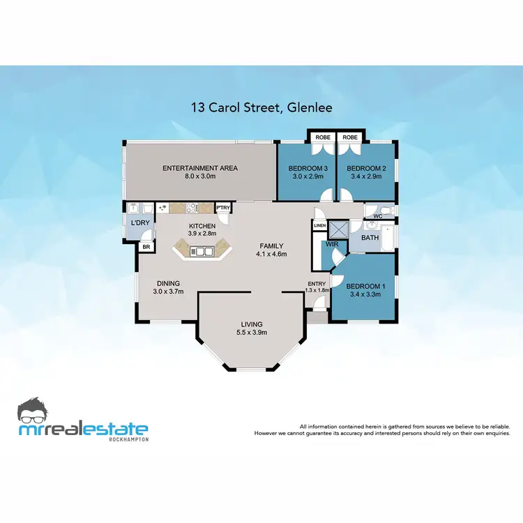 Floorplan of Homely house listing, 13 Carol Court, Glenlee QLD 4711