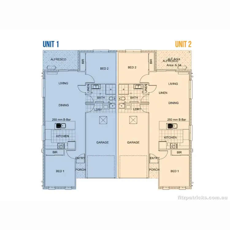 Floorplan of Homely unit listing, 2/10 Gasnier Loop, Boorooma NSW 2650