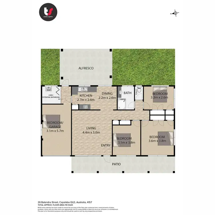 Floorplan of Homely house listing, 26 Balandra Street, Capalaba QLD 4157