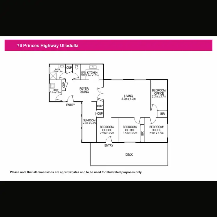 Floorplan of Homely house listing, Lot 6/76 Princes Highway, Ulladulla NSW 2539