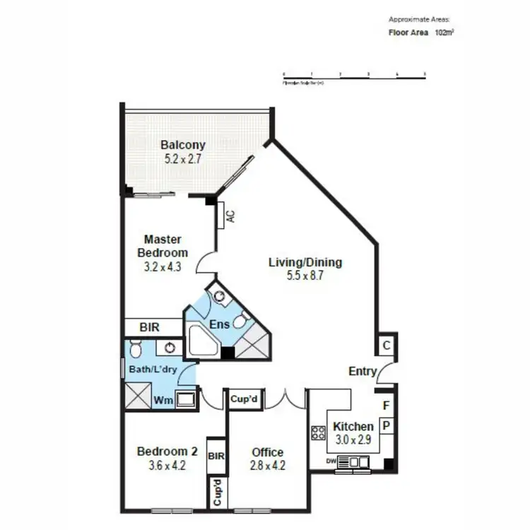 Floorplan of Homely unit listing, 9/25 Melville Parade, South Perth WA 6151
