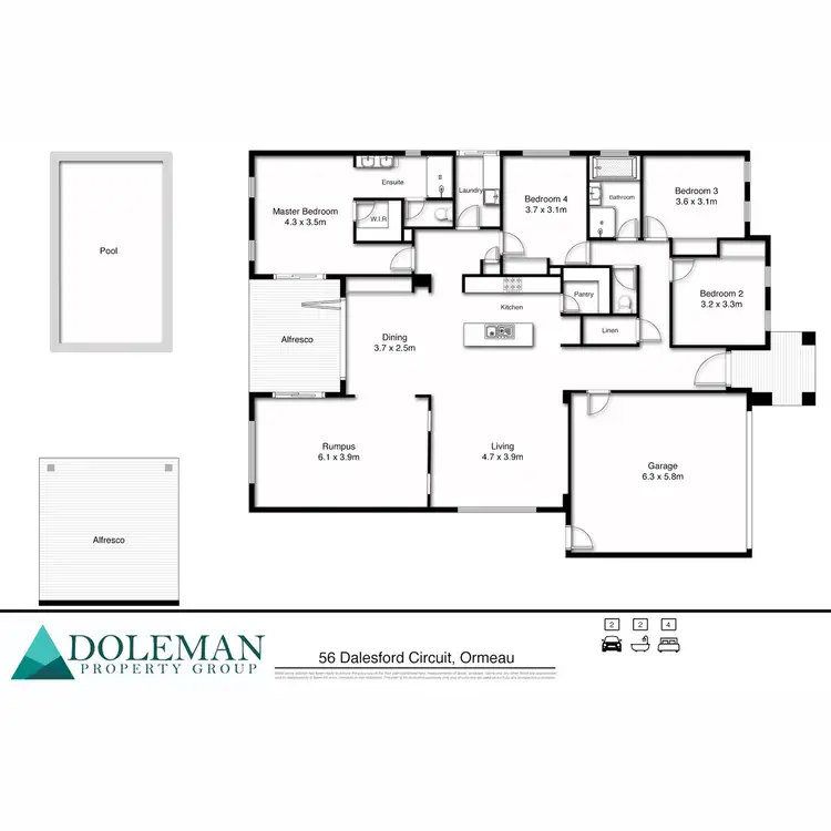 Floorplan of Homely house listing, 56 Daylesford Circuit, Ormeau QLD 4208
