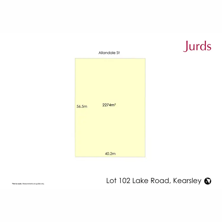 Floorplan of Homely land listing, LOT 102 DP1265274 Allandale Street, Kearsley NSW 2325