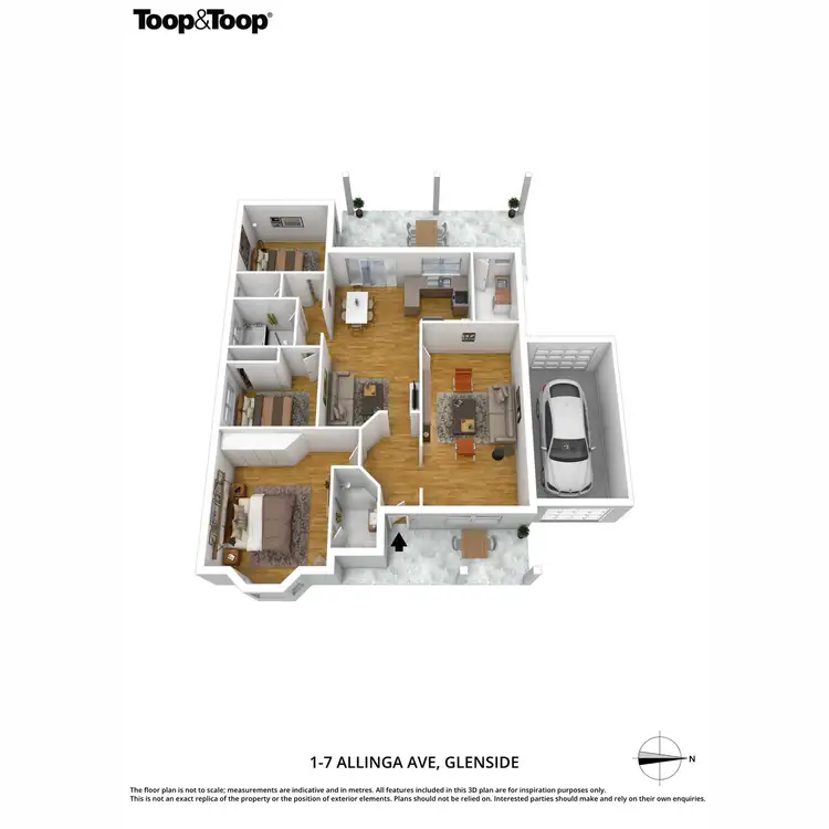 Floorplan of Homely house listing, 1/7 Allinga Avenue, Glenside SA 5065