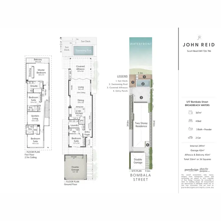 Floorplan of Homely house listing, 1/17 Bombala Street, Broadbeach Waters QLD 4218