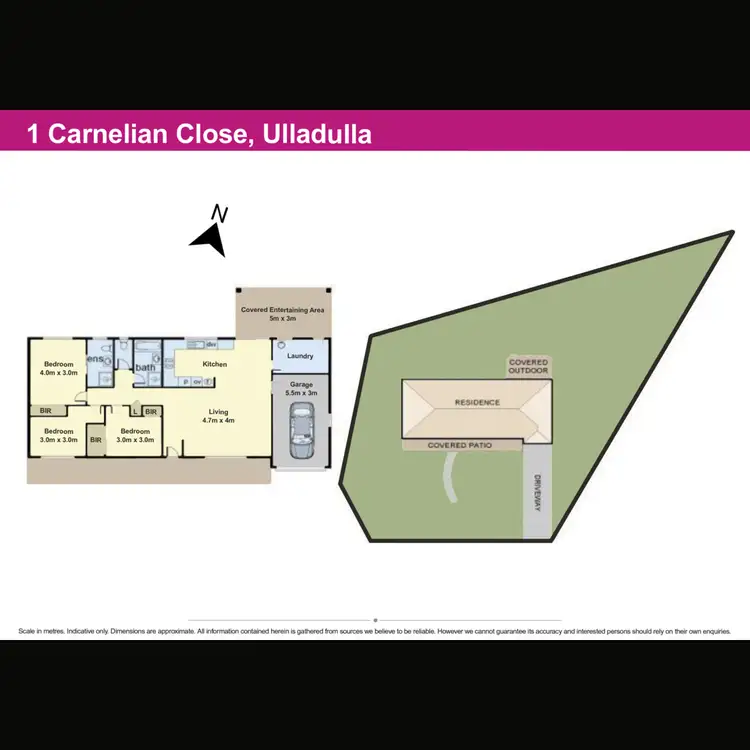 Floorplan of Homely house listing, 1 Carnelian Close, Ulladulla NSW 2539