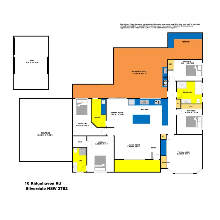 Floorplan of Homely house listing, 10 Ridgehaven Road, Silverdale NSW 2752
