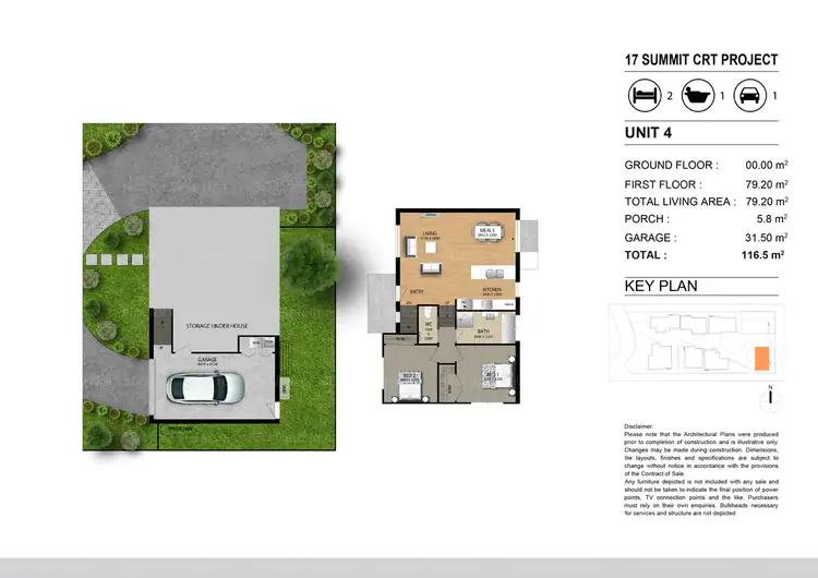 Floorplan of Homely townhouse listing, 4/17 Summit Court, Mooroolbark VIC 3138