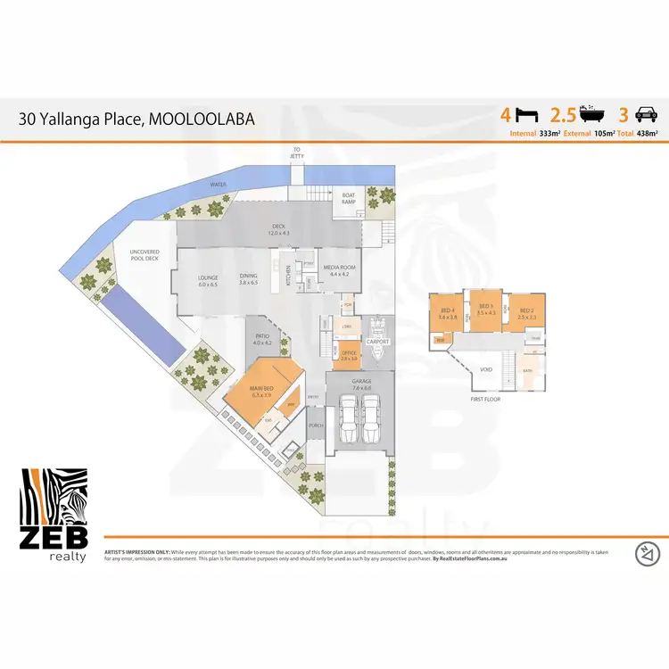 Floorplan of Homely house listing, 30 Yallanga Place, Mooloolaba QLD 4557