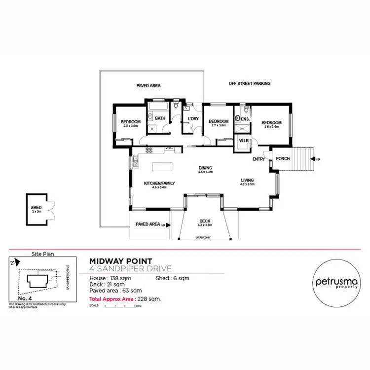 Floorplan of Homely house listing, 4 Sandpiper Drive, Midway Point TAS 7171