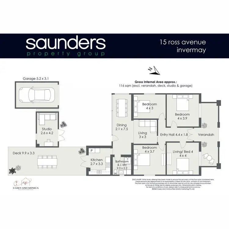 Floorplan of Homely house listing, 15 Ross Avenue, Invermay TAS 7248