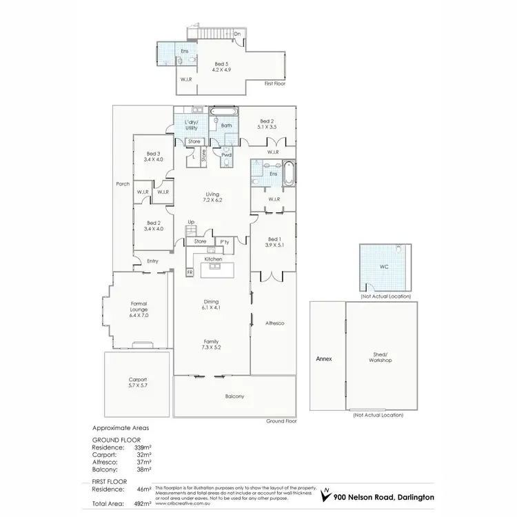 Floorplan of Homely house listing, 900 Nelson Road, Darlington WA 6070