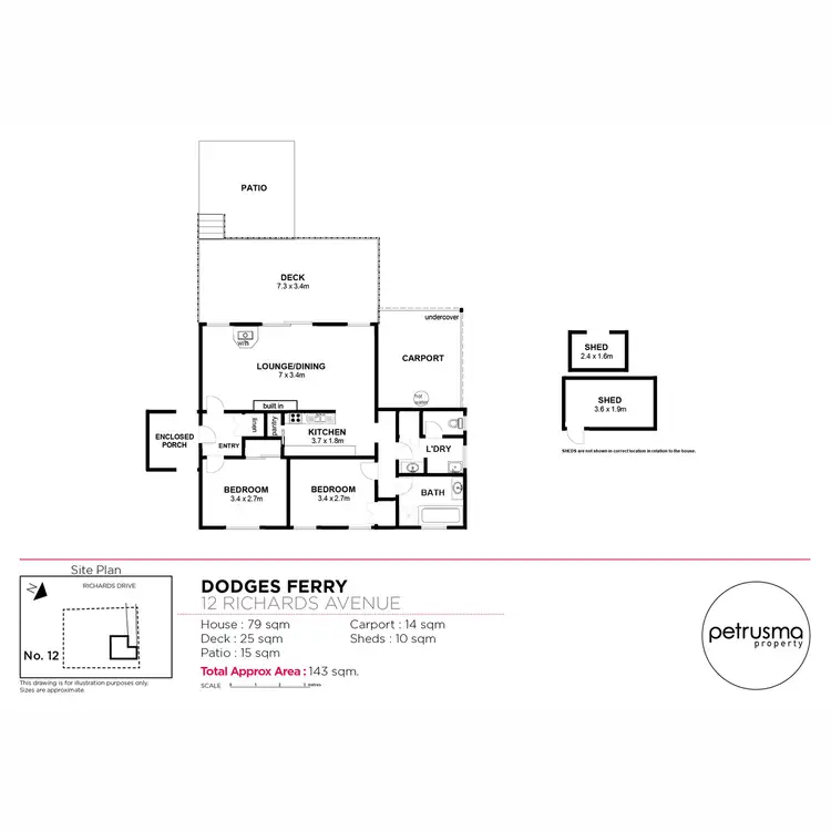 Floorplan of Homely house listing, 12 Richards Avenue, Dodges Ferry TAS 7173