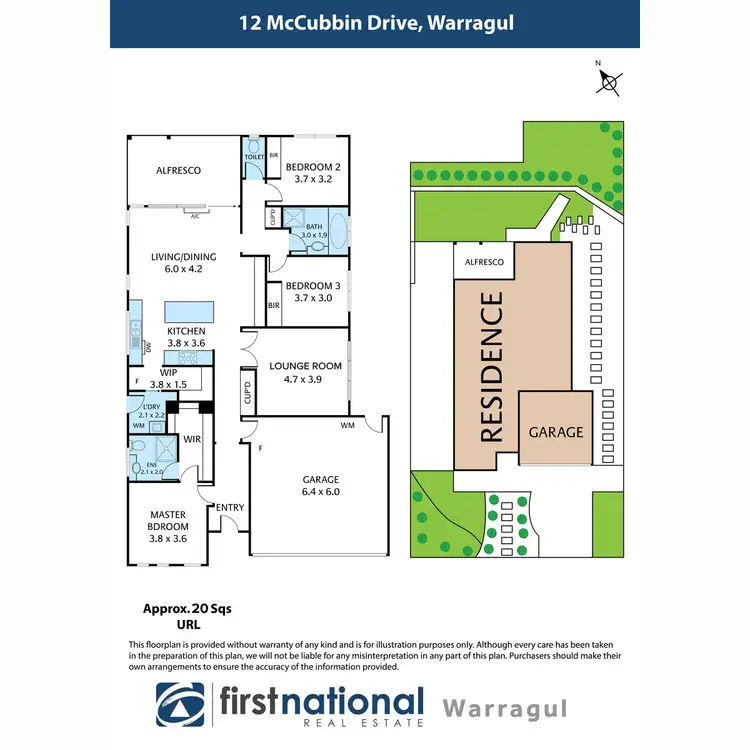 Floorplan of Homely house listing, 12 McCubbin Drive, Warragul VIC 3820