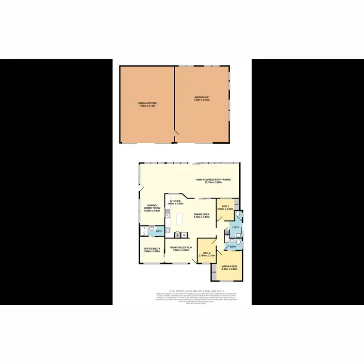 Floorplan of Homely house listing, 110 Whitfield Drive, Two Rocks WA 6037