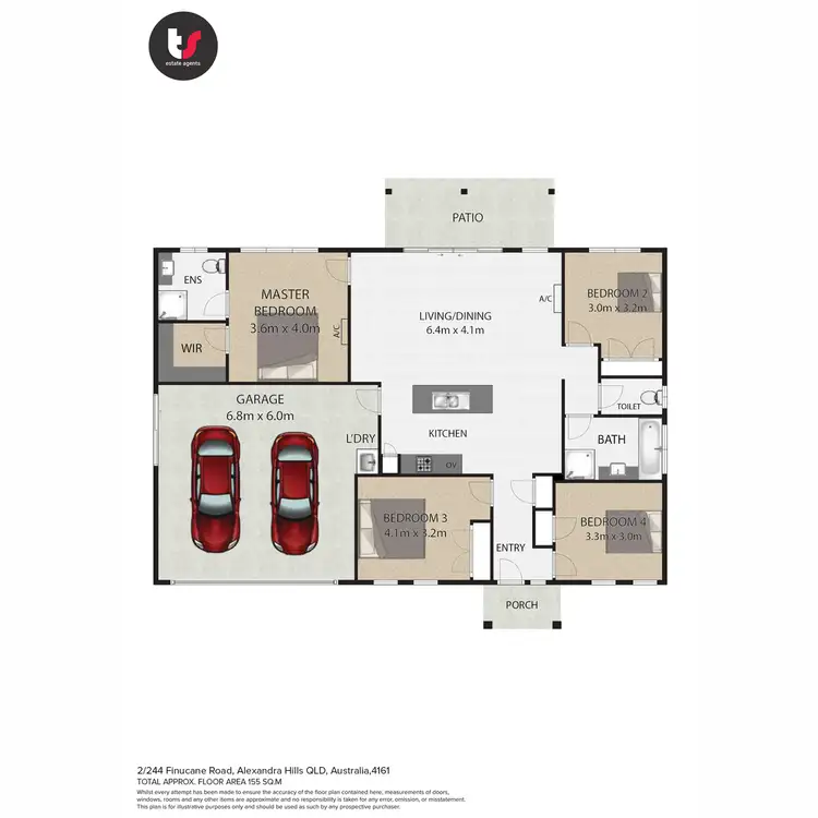 Floorplan of Homely house listing, Lot 2/244 Finucane Road, Alexandra Hills QLD 4161
