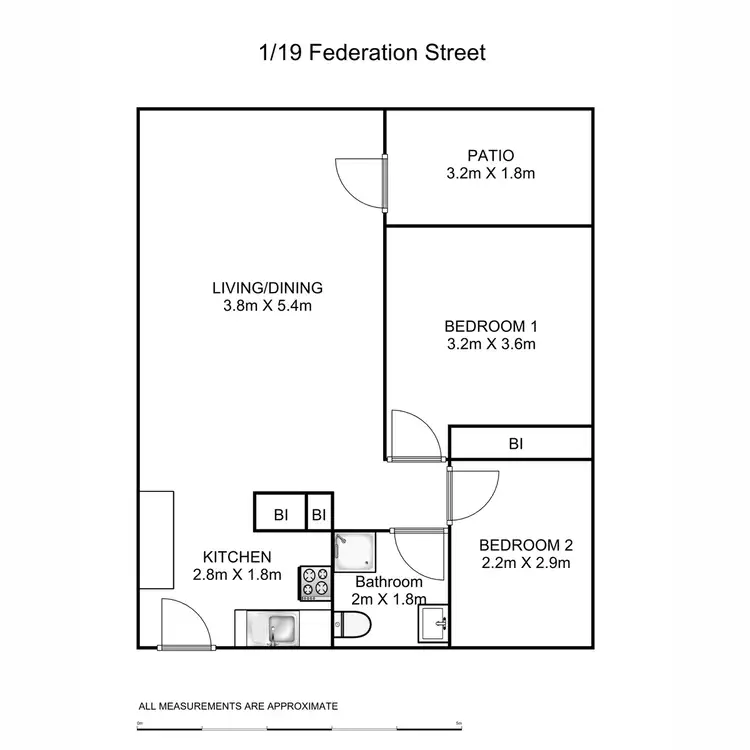 Floorplan of Homely unit listing, 1/19 Federation Street, South Grafton NSW 2460