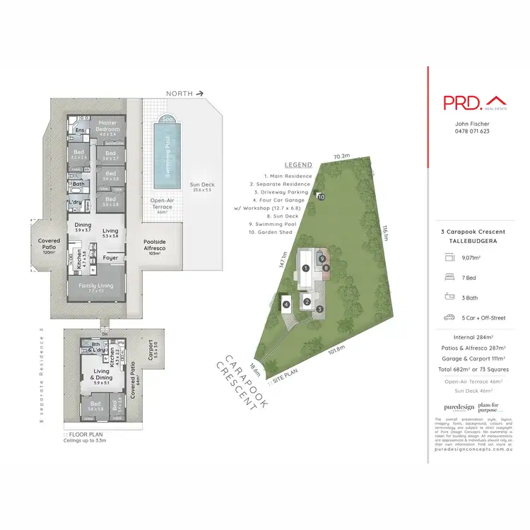 Floorplan of Homely house listing, 3 Carapook Crescent, Tallebudgera QLD 4228