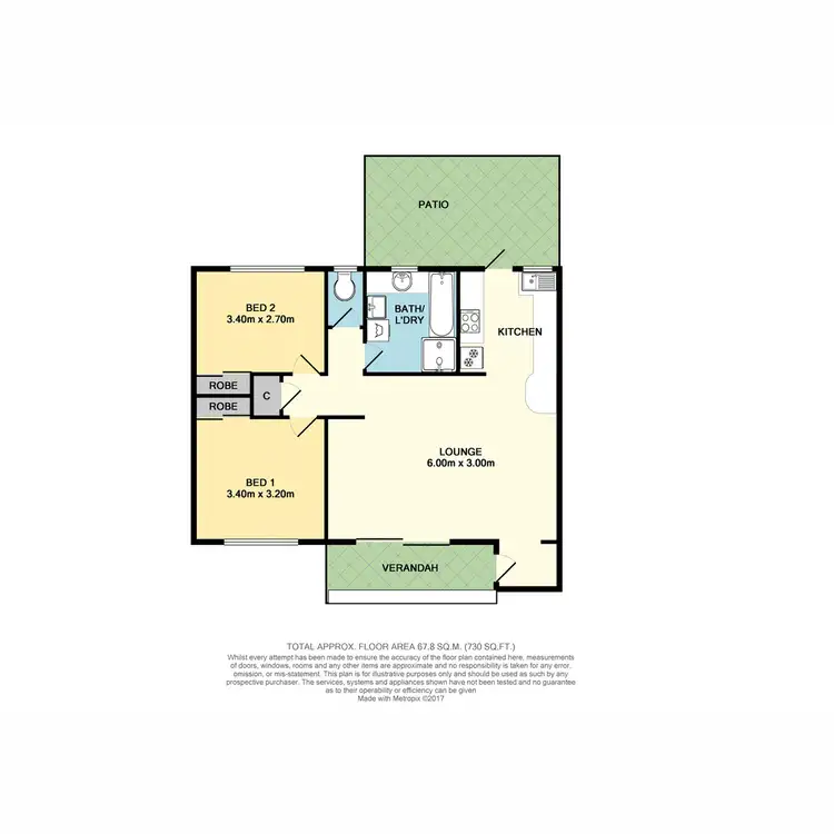 Floorplan of Homely villa listing, 4/127 Sunshine Boulevard, Mermaid Waters QLD 4218