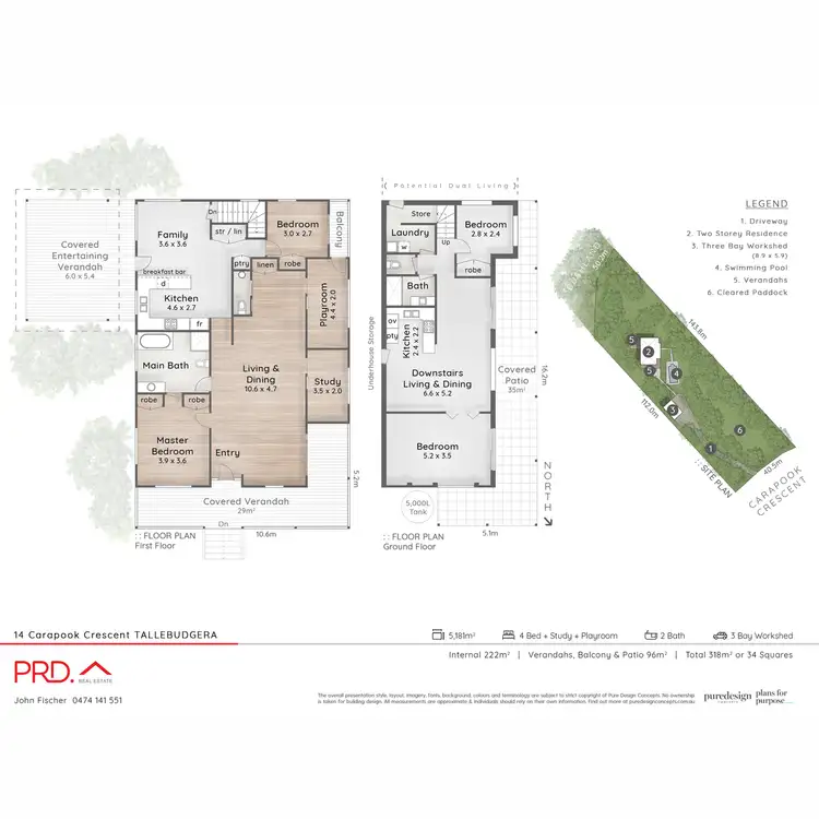 Floorplan of Homely house listing, 14 Carapook Crescent, Tallebudgera QLD 4228