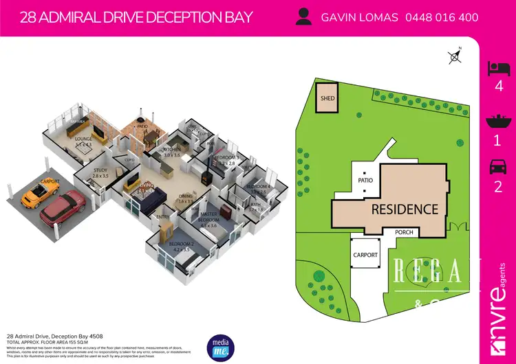 Floorplan of Homely house listing, 28 Admiral Drive, Deception Bay QLD 4508