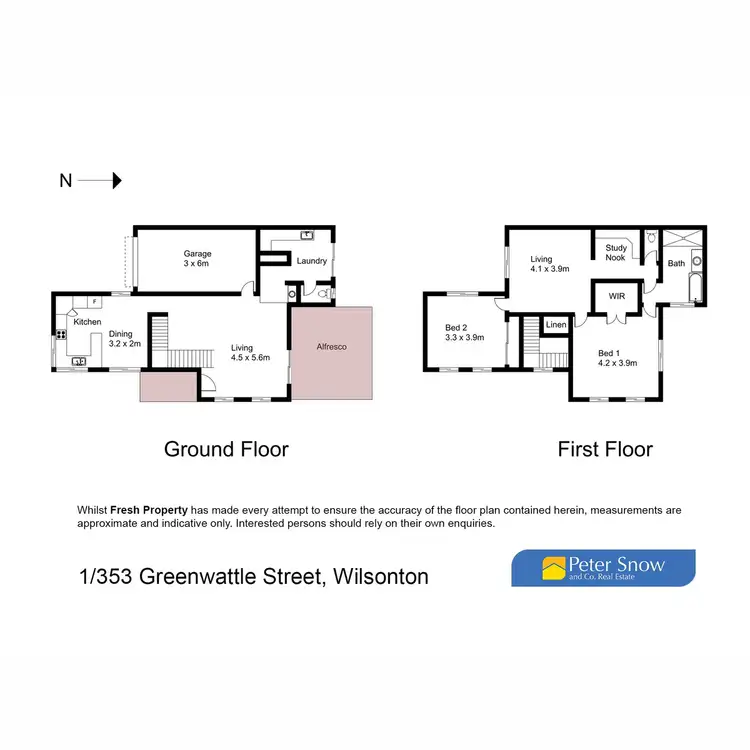 Floorplan of Homely unit listing, 1-3/353 Greenwattle Street, Wilsonton QLD 4350