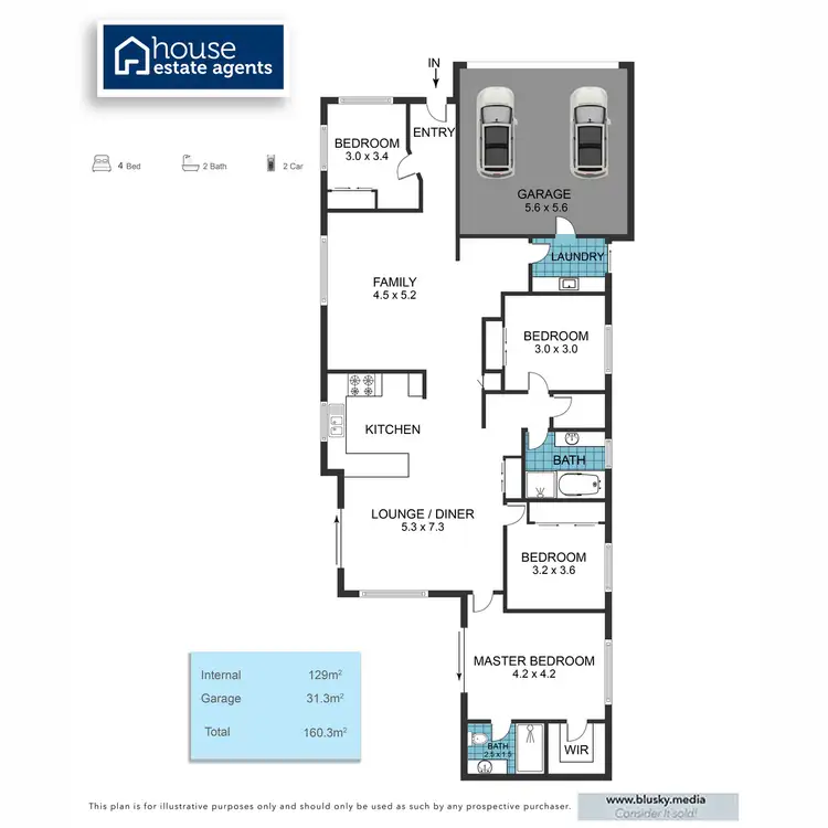 Floorplan of Homely house listing, 9 Lexey Street, Wakerley QLD 4154