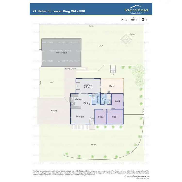 Floorplan of Homely house listing, 21 Slater Street, Lower King WA 6330