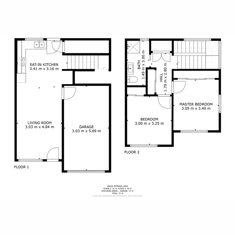 Floorplan of Homely townhouse listing, 19 Waters Loop, Bridgewater TAS 7030