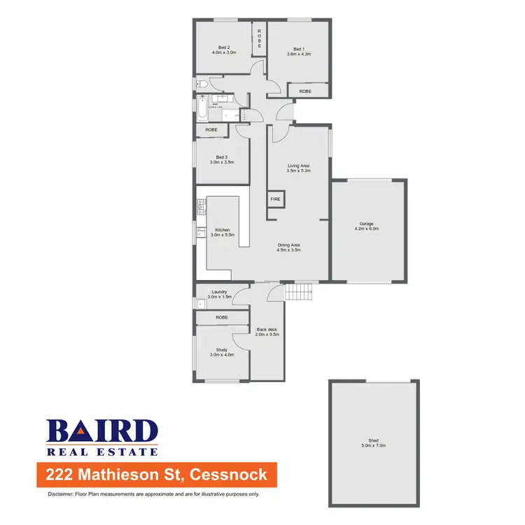 Floorplan of Homely house listing, 222 Mathieson Street, Bellbird NSW 2325