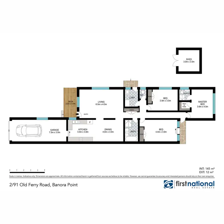 Floorplan of Homely semi-detached listing, 2/91 Old Ferry Road, Banora Point NSW 2486
