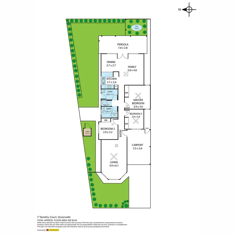 Floorplan of Homely house listing, 7 Tamdhu Court, Greenwith SA 5125